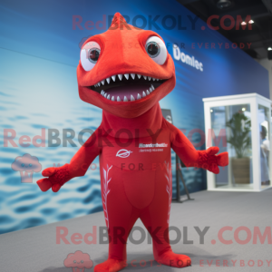 Red Barracuda mascot...