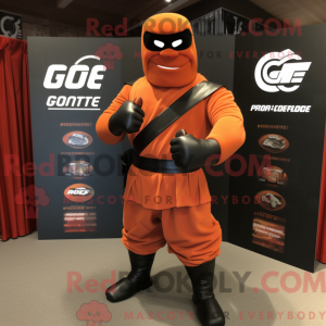 Rust Gi Joe mascot costume...