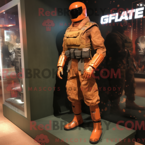 Rust Gi Joe maskot kostume...