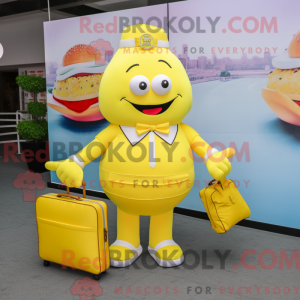 Lemon Yellow Burgers mascot...