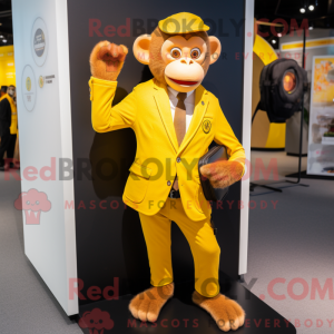 Gul abe maskot kostume...