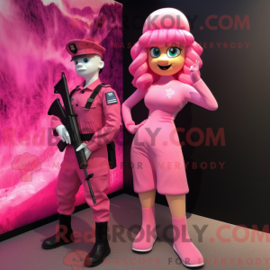 Pink Commando mascot...