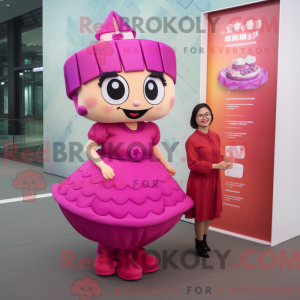 Postava maskota Magenta Dim...