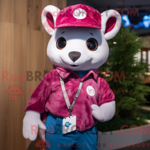 Magenta Ermine mascot...