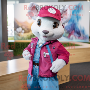 Magenta Ermine mascot...