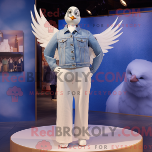 White Dove maskot kostume...