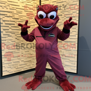 Maroon Geckos mascot...