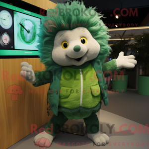 Green Hedgehog mascot...