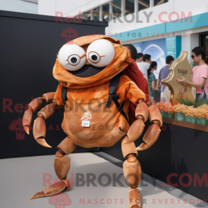 Brown Crab mascot costume...