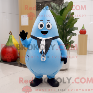 Sky Blue Pear mascot...