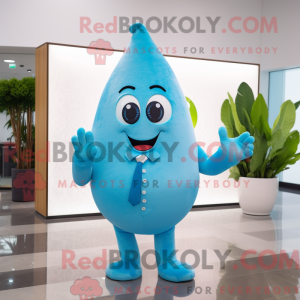 Sky Blue Pear mascot...