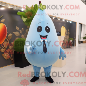 Sky Blue Pear mascot...