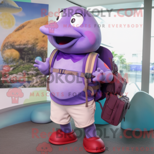 Purple Stingray mascot...