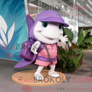 Lilla Stingray maskot...