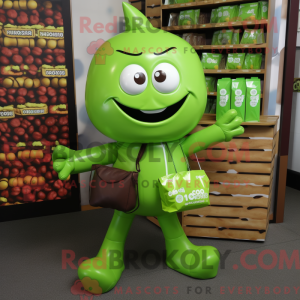 Limegrøn chokoladebarer...