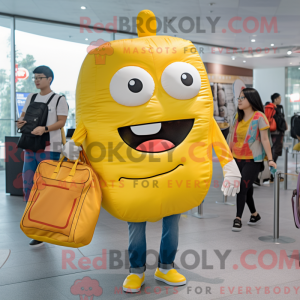 Yellow Hamburger mascot...