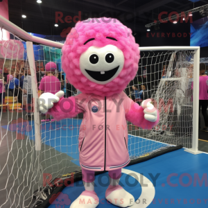 Pink Volleyball Net mascot...