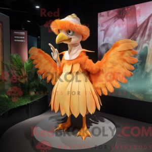 Peach Archeopteryx mascot...