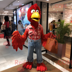 Red Fried Chicken mascot...