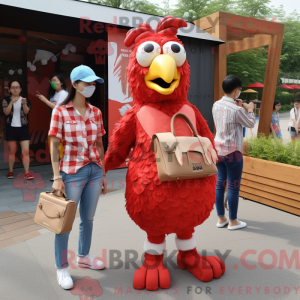 Red Fried Chicken maskot...