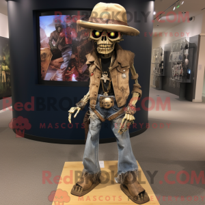 Tan Undead mascot costume...
