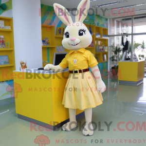 Citrongul kanin maskot...