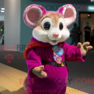 Magenta Dormouse mascot...