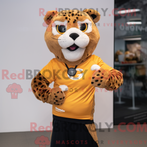 Brown Cheetah mascot...