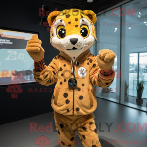 Brown Cheetah mascot...
