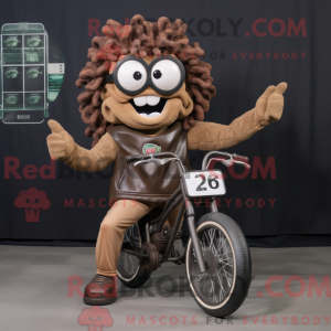 Brown Medusa mascot costume...