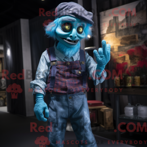 Cyan Undead mascot costume...