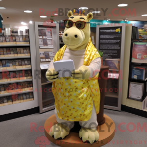 Guldflodhest maskot kostume...