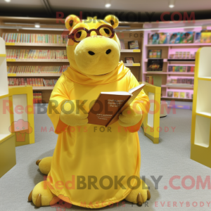 Guldflodhest maskot kostume...