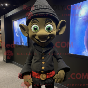 Black Elf mascot costume...