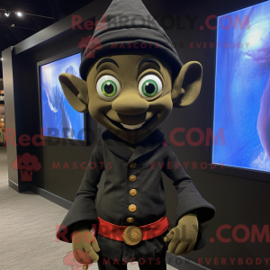 Black Elf-mascottekostuum...