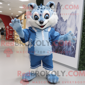 Sky Blue Badger mascot...