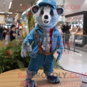 Sky Blue Badger mascot...