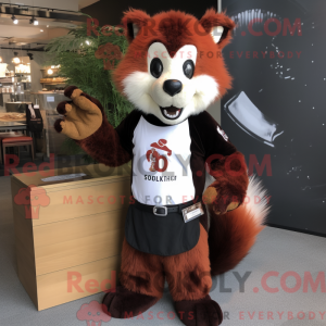 Rust Skunk mascot costume...