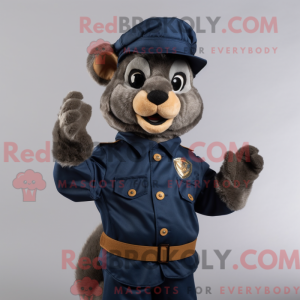 Navy Mongoose maskot drakt...