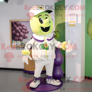 Cream Grape mascot costume...