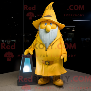 Yellow Wizard mascot...