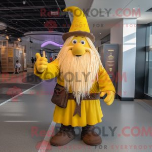 Yellow Wizard mascot...