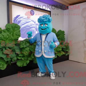 Sky Blue Cabbage mascot...