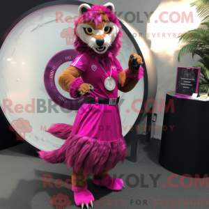 Costume de mascotte Magenta...