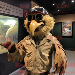 Tan Harpy mascot costume...