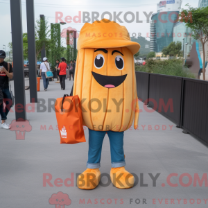 Orange pommes frites maskot...