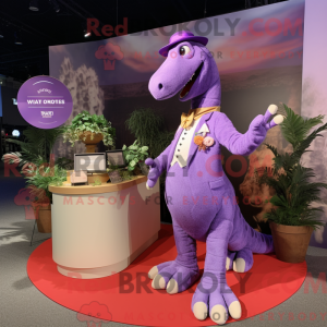 Lavendel Diplodocus maskot...