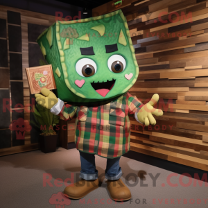 Green Nachos mascot costume...