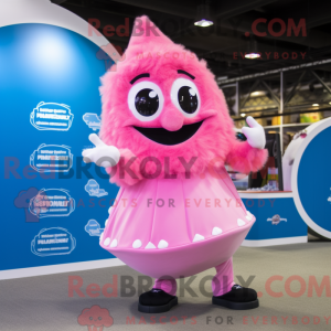 Pink Candy mascot costume...