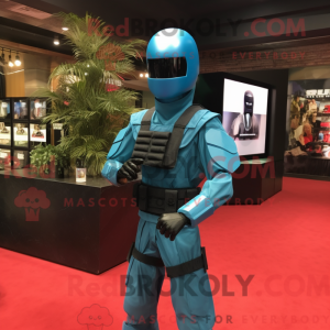 Cyan Gi Joe Maskottchen...
